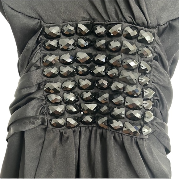 Gorgeous black silk beaded top - Picture 5 of 10